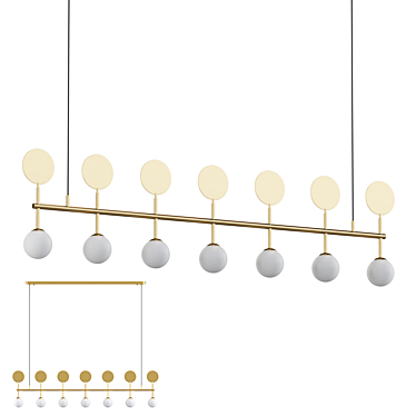 Elegant Glass Globe Lamp 3D model image 1 
