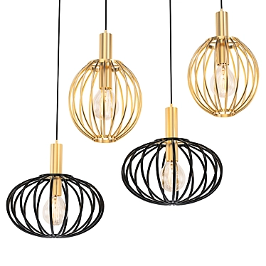 LIRA | Sleek Hanging Lamp 3D model image 1 