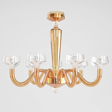 Elegance Unveiled: Rosati Chandelier 3D model image 1 