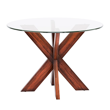 Modern Simon X Dining Table 3D model image 1 