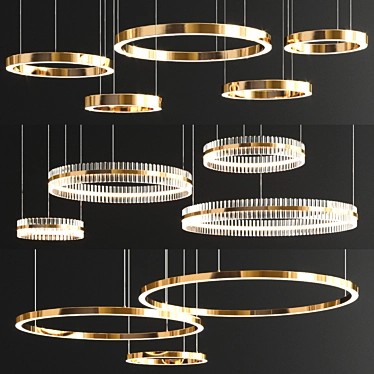 Trend Ring Collection: Modern Lighting 3D model image 1 