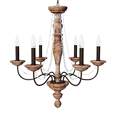 Ashley Home Accents Chandelier: Elegant Illumination for Your Home 3D model image 1 