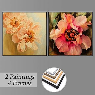 Elegant Wall Art Set: No. 2417 3D model image 1 