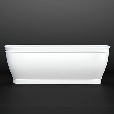 Elegant Celine Petite Freestanding Bathtub 3D model image 1 