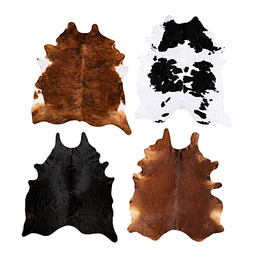 IKEA KOLDBY Cowhide Rug 3D model image 1 