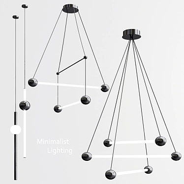 Sleek Lighting Trio: Orion, Pierre, and Ray 3D model image 1 