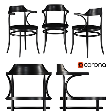 Modern Wood Chair: Thonet 233M 3D model image 1 
