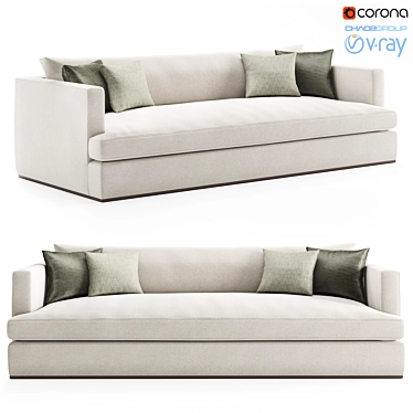 Elegant Chelsea Sofa by Dmitriy & Co. 3D model image 1 