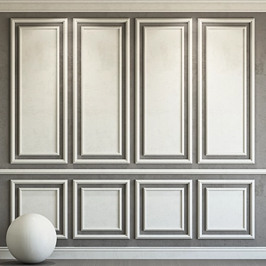 Elegant Molding Plaster 113 3D model image 1 