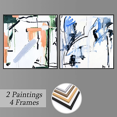 Modern Wall Art Set No. 2567 3D model image 1 