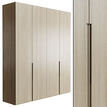 Designer Wardrobe, Perfect for Closet or Bedroom 3D model image 1 