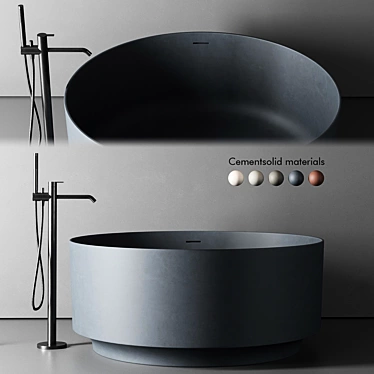 NORM Architects Arc Round Bathtub 3D model image 1 