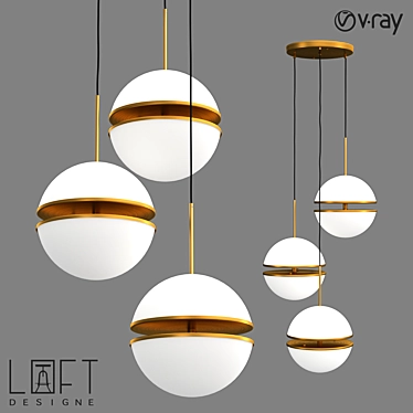 Sleek Suspension Loft Light 3D model image 1 