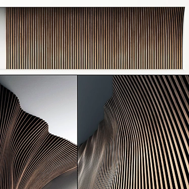 Parametric Panel Hall: Smoothed Geometry, High-Resolution Texture 3D model image 1 