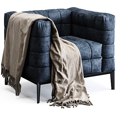 Chic Chocolat Armchair in Twils 3D model image 1 