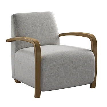 Quincy Armchair: Sleek and Stylish 3D model image 1 