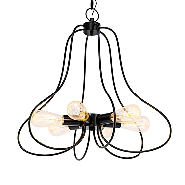 Elegant Loft Latina Pendant Light 3D model image 1 