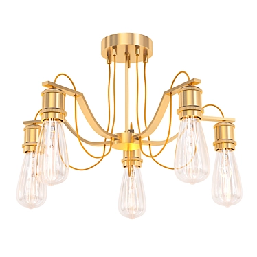 ARTE Lamp: Elegant Wall-Mounted Chandelier 3D model image 1 