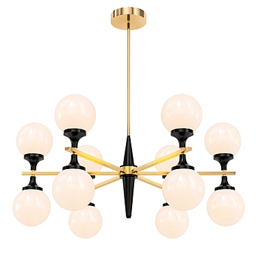 Elegant Ball Valley Chandelier 3D model image 1 