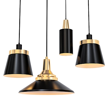 Modern Loft Astana Pendant 3D model image 1 