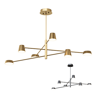Contemporary LED Pendant Light 3D model image 1 
