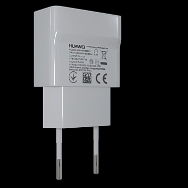 Huawei Charger: High-Quality, Multi-format Compatibility 3D model image 1 