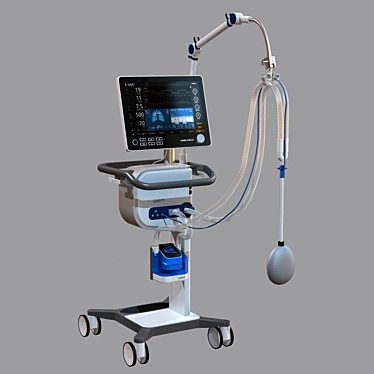 High-Quality Artificial Lung Ventilation Device 3D model image 1 