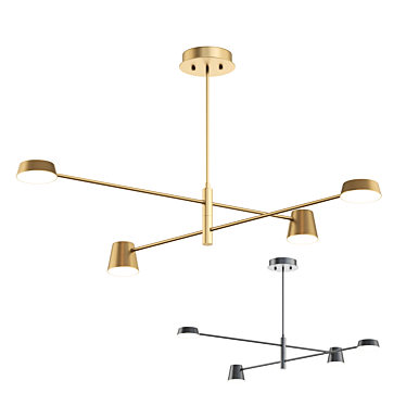 Elegant TOIVOLA B 4 Pendant 3D model image 1 