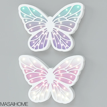 Twinkling Butterfly Children's Lamp 3D model image 1 