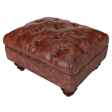 Claverdon Semi-Aniline Leather Footstool