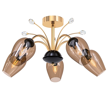 Stylish CITILUX Comet Chandelier 3D model image 1 