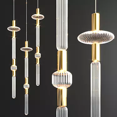 Elegant Illumination: Cipher Pendant Light 3D model image 1 