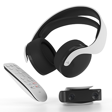 3D Wireless Headset | Media Remote | HD Camera 3D model image 1 