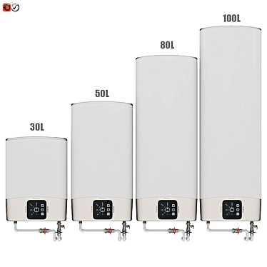 ARISTON ABS Velis EVO PW: Efficient Water Heater Set 3D model image 1 