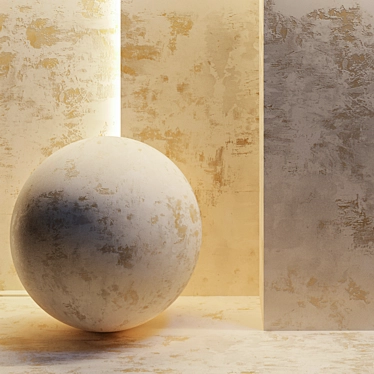 Elegant 8K Decorative Plaster 3D model image 1 