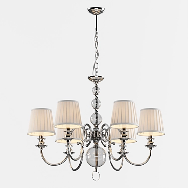 Chic Crystal Chandelier for Elegance 3D model image 1 