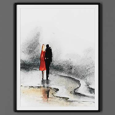  Black Framed Picture - 00048-56 3D model image 1 