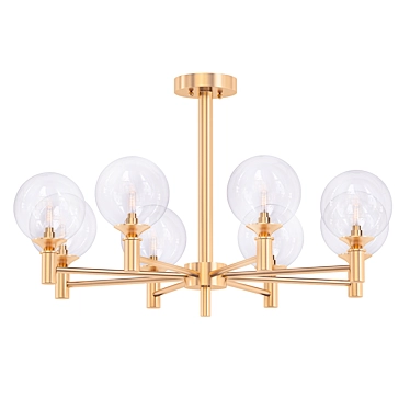 Modern Clear Cana Pendant Light 3D model image 1 