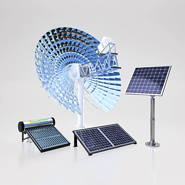 EcoSolar Panels: High-Quality Clean Energy 3D model image 1 