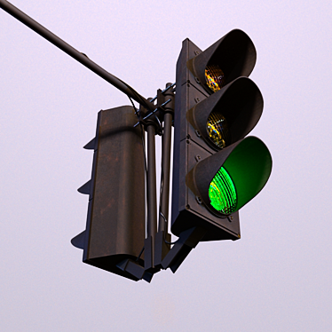 Street Traffic Light 3D model image 1 