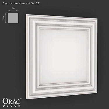 Elegant Wall Frame - W121 3D model image 1 