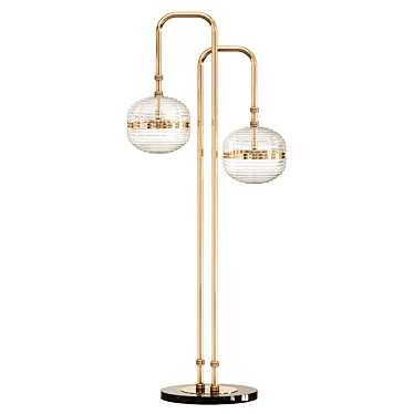 Magnetic Brass and Glass Fusion 3D model image 1 