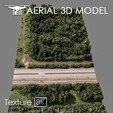 Industrial Zone 73: High-Resolution 3D Terrain Model 3D model image 1 