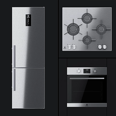 Electrolux - En3452 Jox Refrigerator, Oef3 H70 Tx Oven and Egu96647 Lx Hob.
