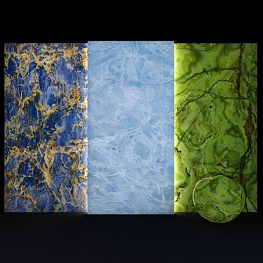 Onyx Family: 6 Distinct Textures, 1200p * 2400p Size, 120cm * 240cm 3D model image 1 