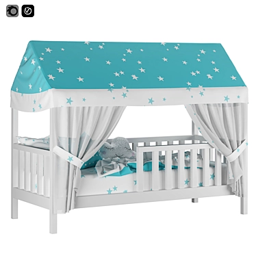 Dreamland Den Children's Bed 3D model image 1 