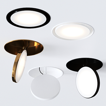 Sattler Avveni Frameless Downlight: Modern German Design 3D model image 1 