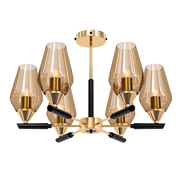 Elegant Lumien Hall Chandelier 3D model image 1 