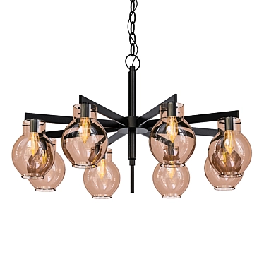 Soul Modern Luxury 3: Stylish Brass and Glass Pendant Light 3D model image 1 