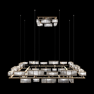 Elegant Glow: TUREX09 Chandelier 3D model image 1 